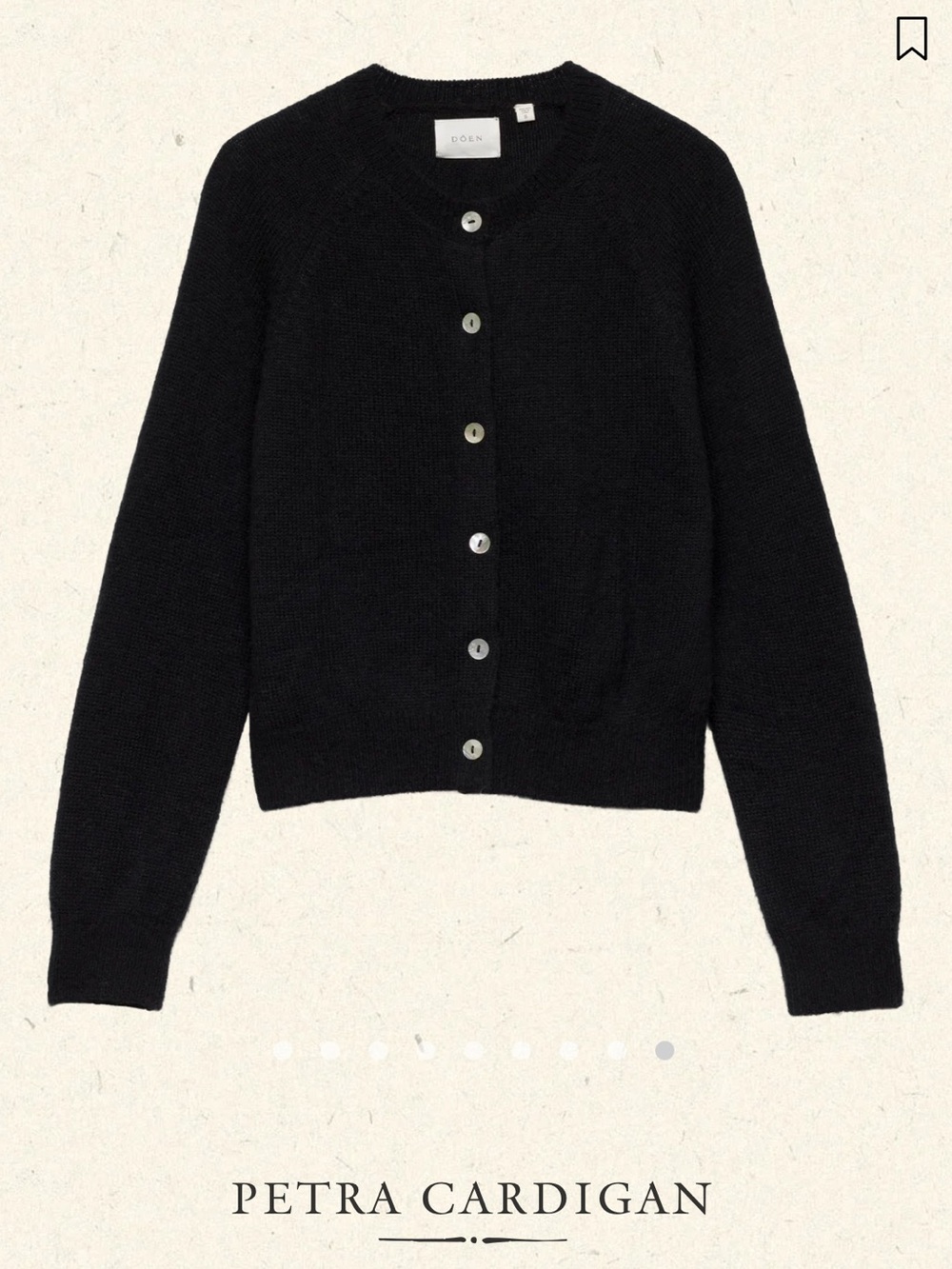 Doen Petra Cardigan in Black